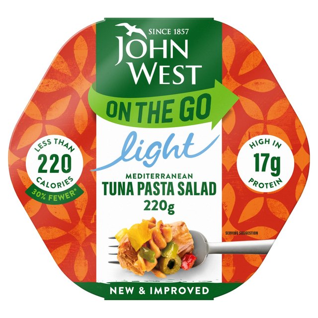 John West On The Go Mediterranean Tuna Pasta Salad 220g Botiga
