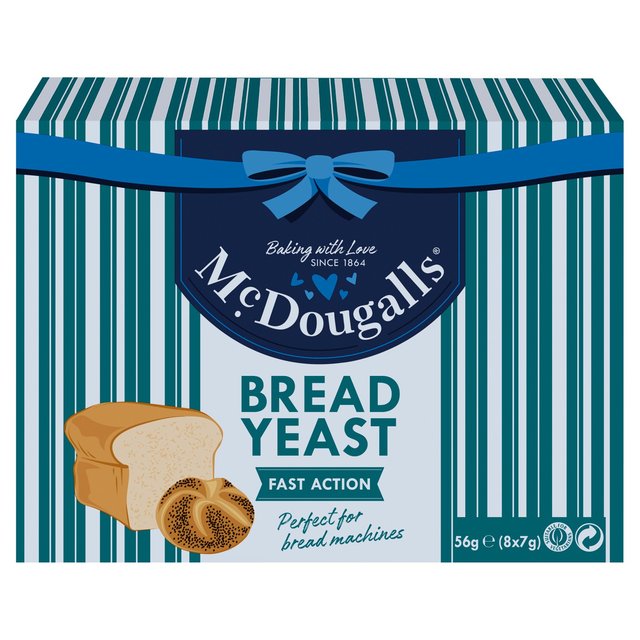 McDougalls Fast Action Dried Yeast Sachets 8 x 7g Botiga