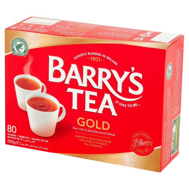 Barry's Tea Gold Blend Tea Bags 80 per pack Botiga