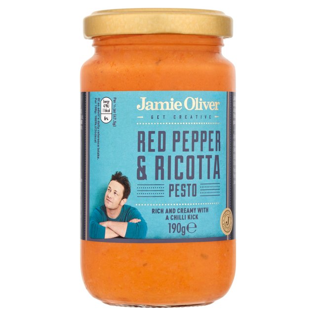 Jamie Oliver Red Pepper & Ricotta Pesto 190g Botiga
