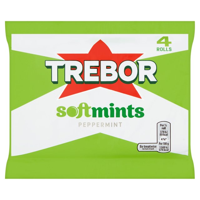 Trebor Softmints Peppermint Mint Rolls 179g Botiga