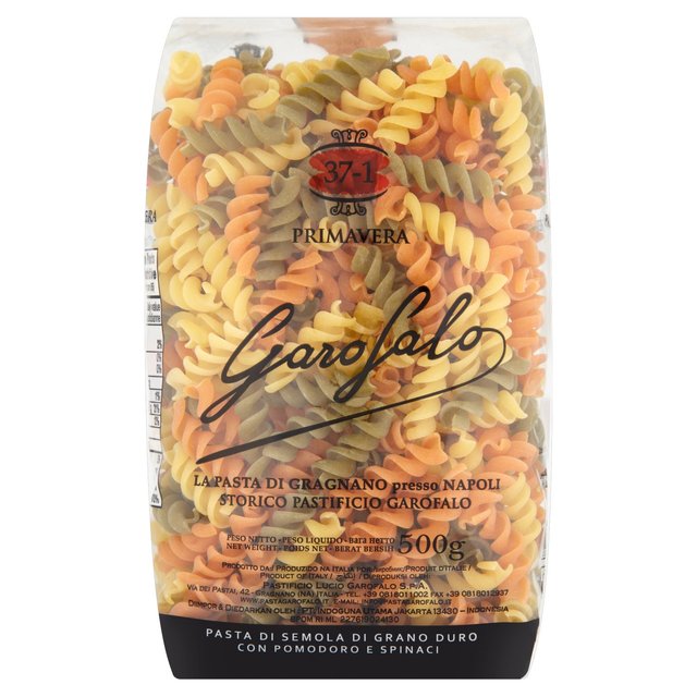 Garofalo Fusilli Tricolore Dry Pasta 500g Botiga