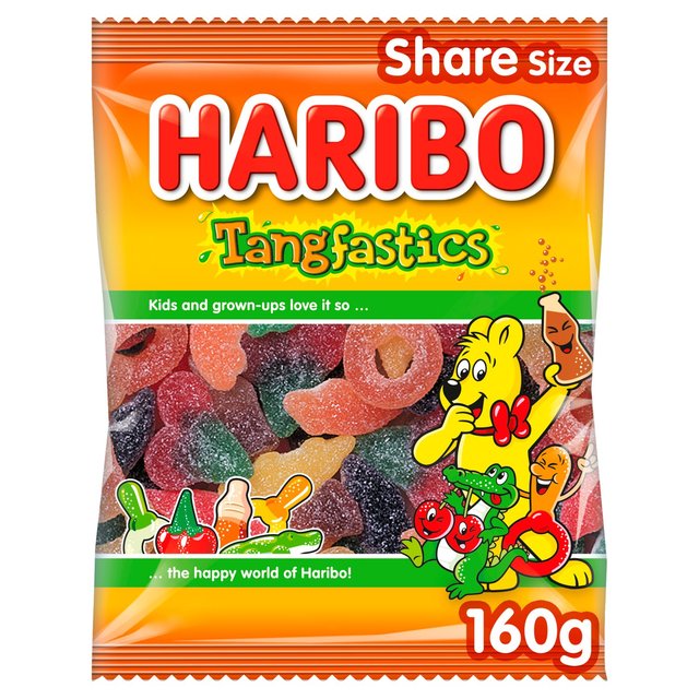 Haribo Tangfastics Fizzy Sweets Sharing Bag 160g Botiga