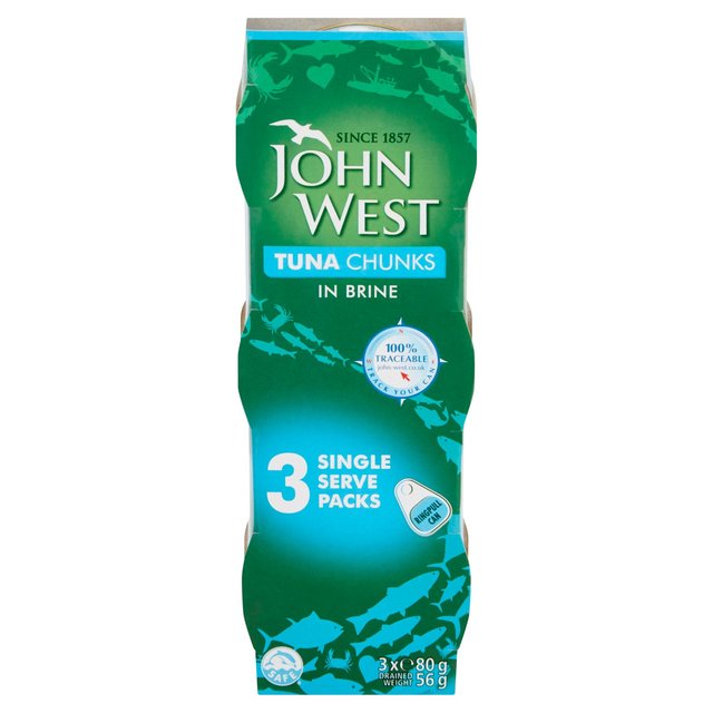 John West Tuna Chunks In Brine 3 Pack 3 x 80g Botiga