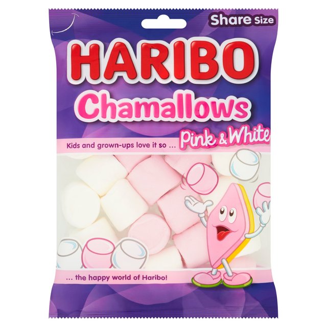 Haribo Chamallows Marshmallow Sweets Sharing Bag 140g Botiga