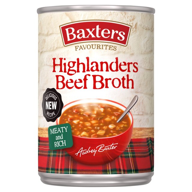 Baxters Favourites Highlanders Beef Broth Soup 400g Botiga