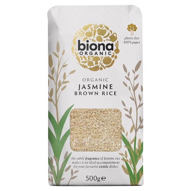 Biona Organic Jasmine Rice Brown 500g Botiga