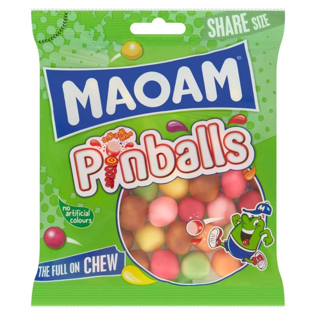Maoam Pinballs Chewy Sweets Sharing Bag 140g Botiga