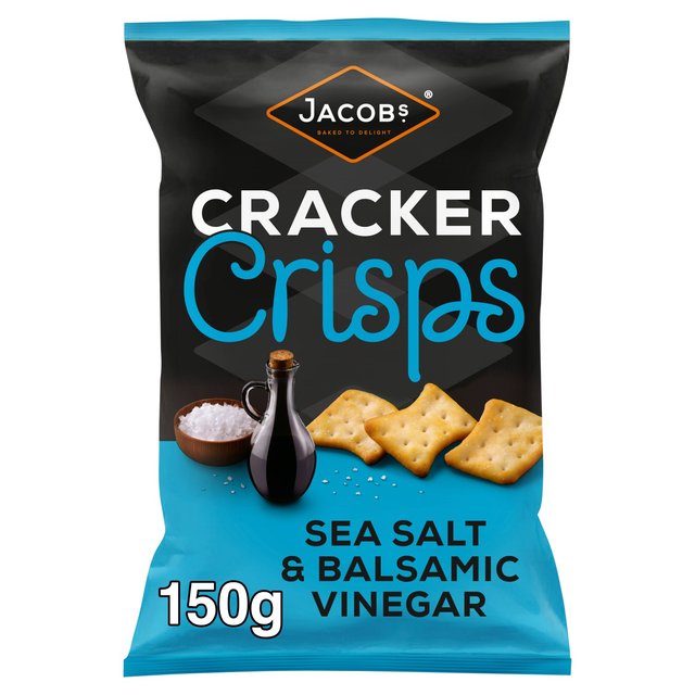 Jacob's Cracker Crisps Sea Salt & Balsamic Vinegar 150g Botiga