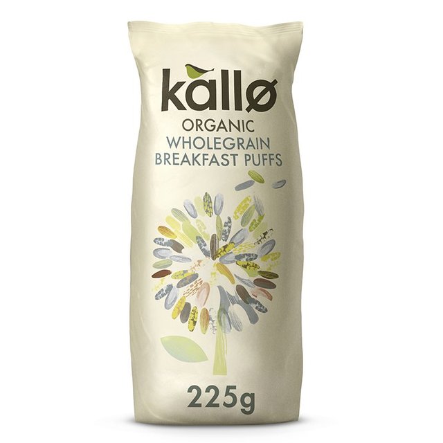Kallo Organic Wholegrain Gluten Free Cereal Rice Puffs 225g Botiga