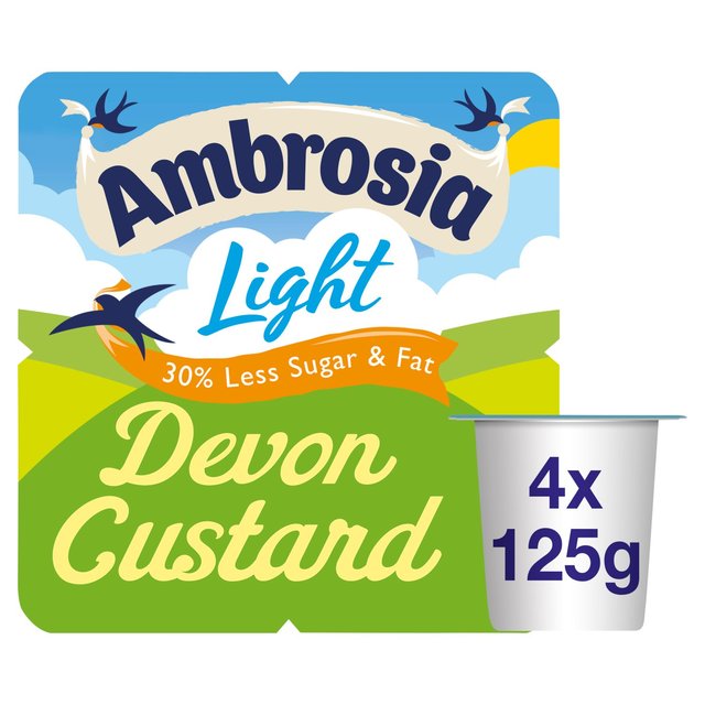 Ambrosia Light Custard Pots 4 x 125g Botiga