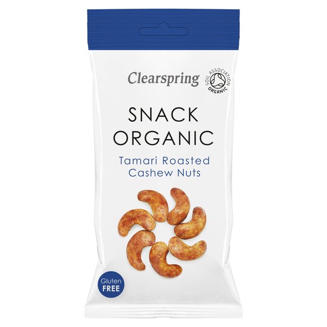 Clearspring Gluten Free Organic Tamari Roasted Cashew Nuts 30g Botiga