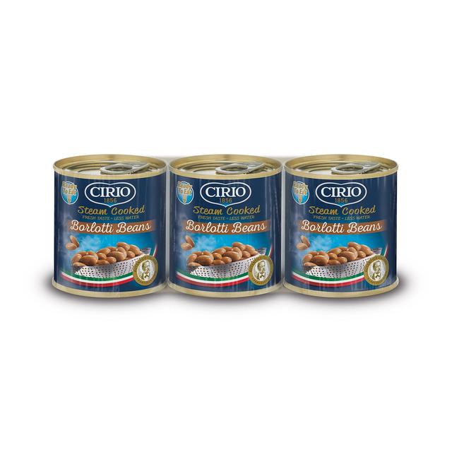 Cirio Steam Cooked Borlotti Beans 3 x 150g Botiga
