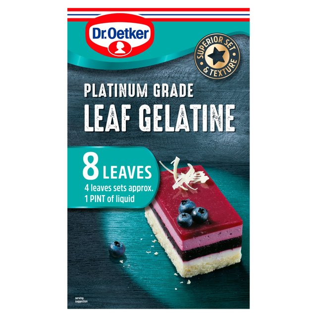 Dr. Oetker Platinum Grade Leaf Gelatine 13g Botiga
