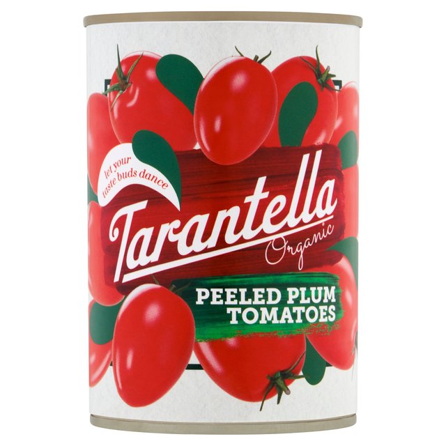 Tarantella Organic Peeled Plum tomatoes in Tomato Juice 400g Botiga