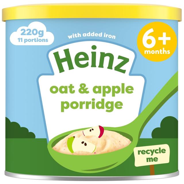 Heinz Creamy Oat & Apple Porridge Baby Food 6+ Months 220g Botiga