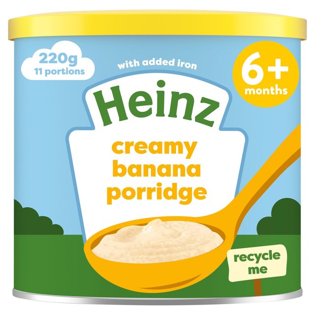 Heinz First Steps Breakfast Creamy Banana Porridge Baby Food 6+ Months 220g Botiga
