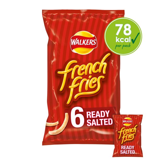 Walkers French Fries Ready Salted Multipack Snacks 6 per pack Botiga