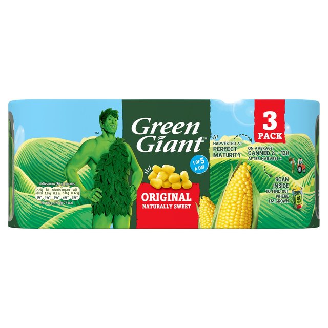 Green Giant Original Sweetcorn 3 x 198g Botiga