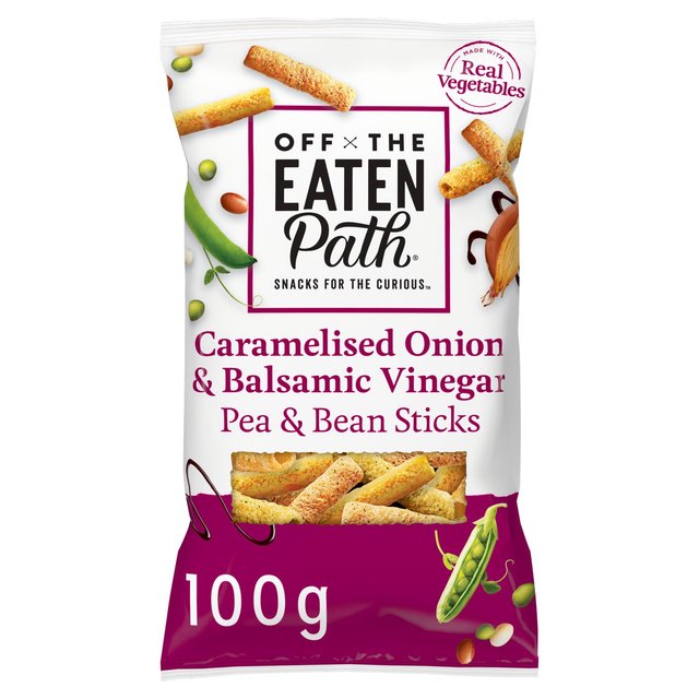 Off The Eaten Path Balsamic Vinegar Bean Sticks Sharing Bag Crisps 100g Botiga