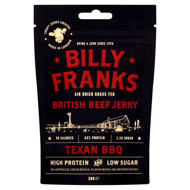 Billy Franks Texan BBQ Beef Jerky 30g Botiga