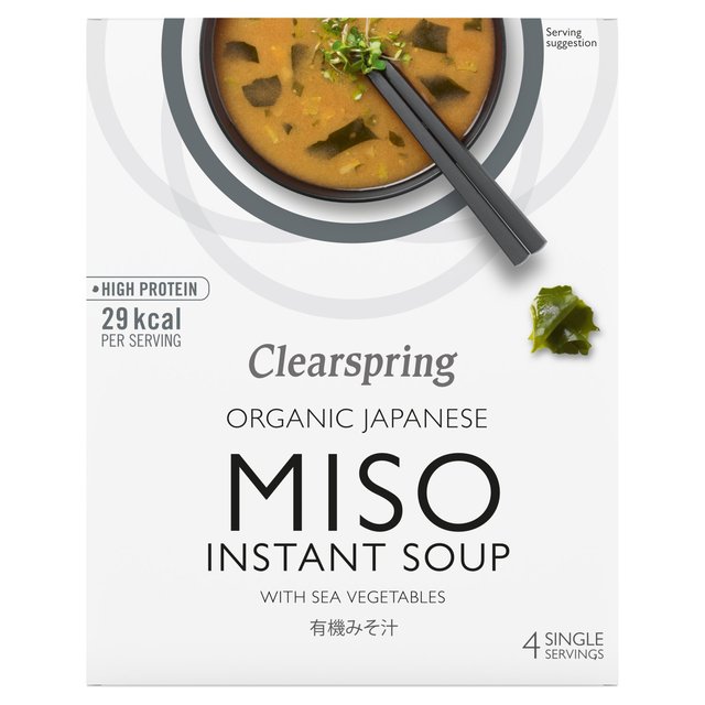 Clearspring Organic Miso Soup & Sea Vegetable 4 x 10g Botiga