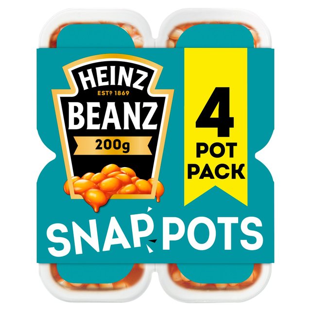 Heinz Baked Beans Snap Pots 4 x 200g Botiga