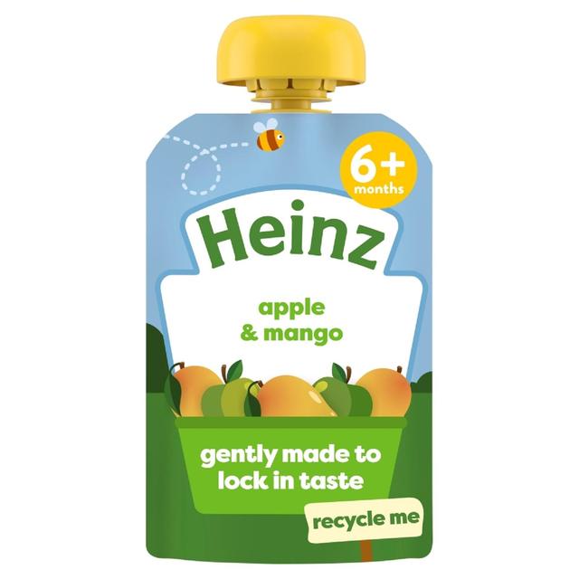 Heinz Apple & Mango Baby Food Fruit Puree Pouch 6+ Months 100g Botiga