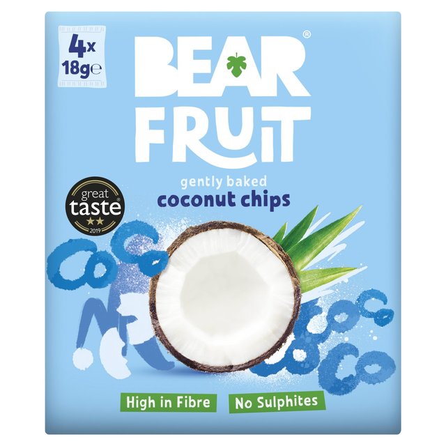 Urban Fruit Gently Baked Coconut Chips Multipack 4 x 18g Botiga