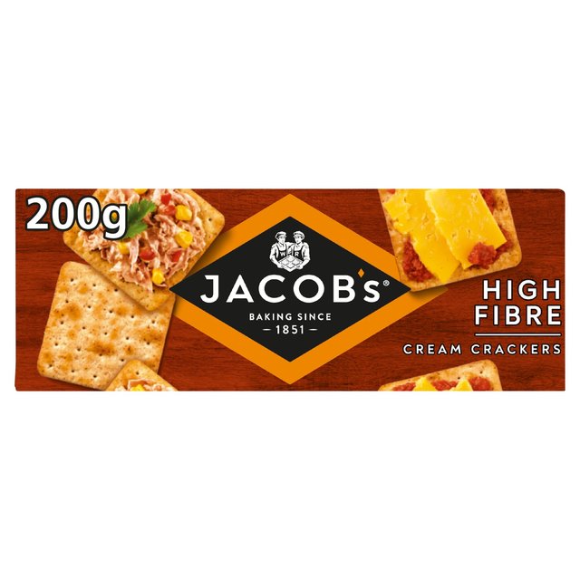 Jacob's High Fibre Cream Crackers 200g Botiga