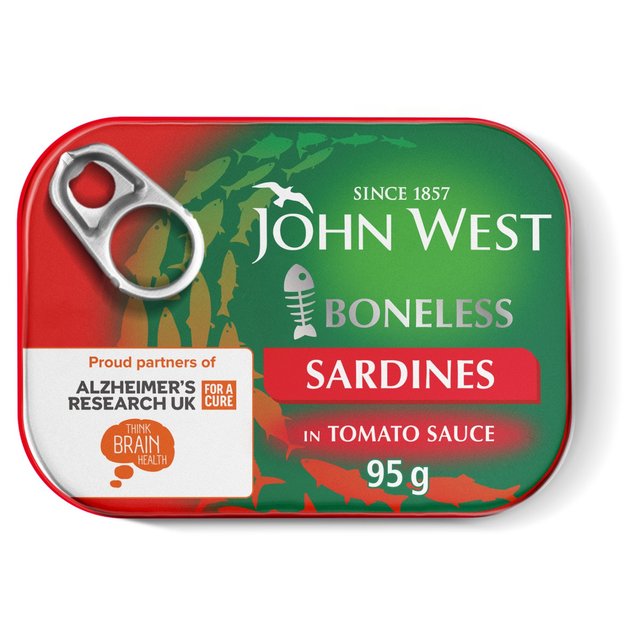 John West Boneless Sardines in Tomato Sauce 95g Botiga