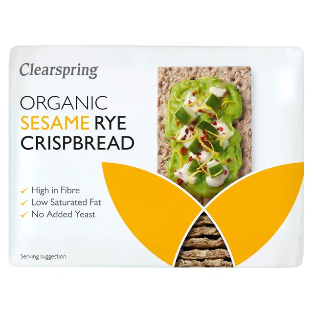 Clearspring Organic Rye Crispbread Sesame 200g Botiga