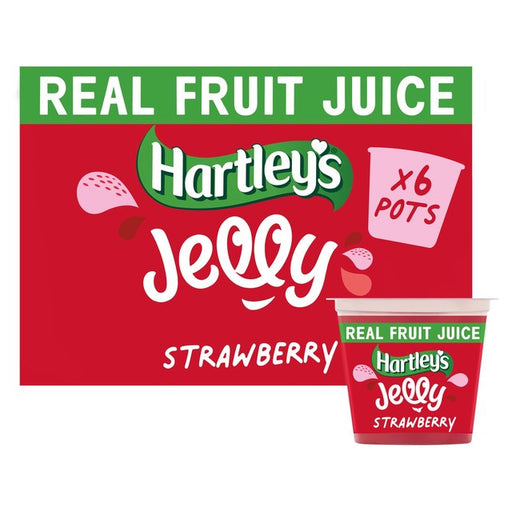 Hartley's Strawberry Jelly Pot Multipack 6 x 125g Botiga