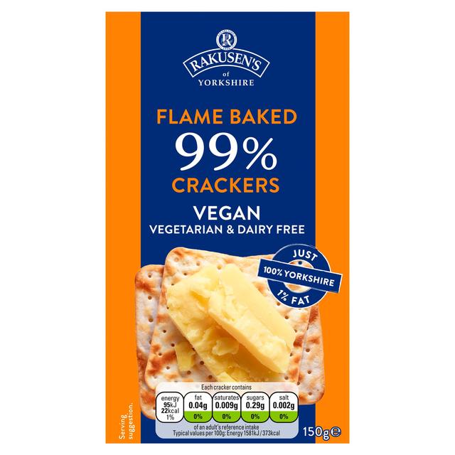 Rakusen's 99% Fat Free Crackers 150g Botiga