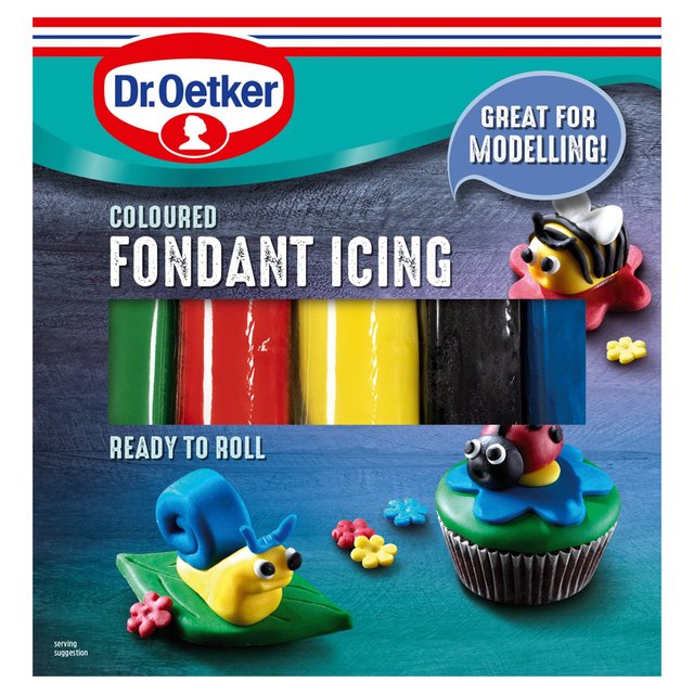 Dr. Oetker Ready to Roll Coloured Fondant Icing 5 x 100g Botiga