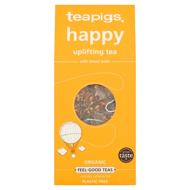 teapigs Happy Organic Tea Bags with Lemon Balm 15 per pack Botiga
