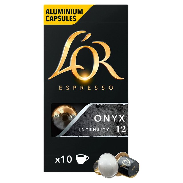 L'OR Onyx Coffee Pods x10 Intensity 12 10 per pack Botiga