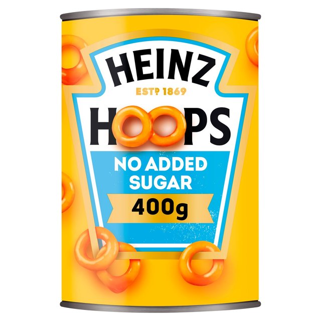 Heinz No Added Sugar Spaghetti Hoops 400g Botiga