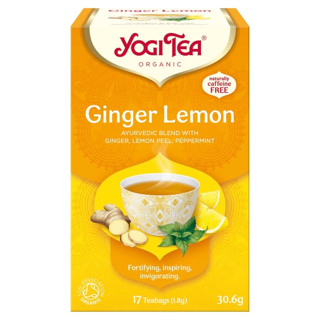 Yogi Tea Organic Ginger Lemon 17 per pack Botiga