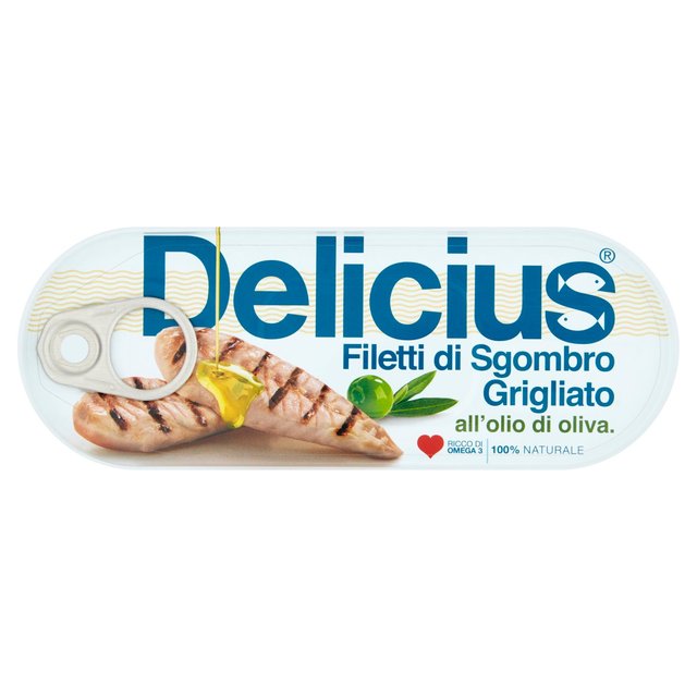 Delicius Grilled Mackerel Fillets in Olive Oil 110g Botiga