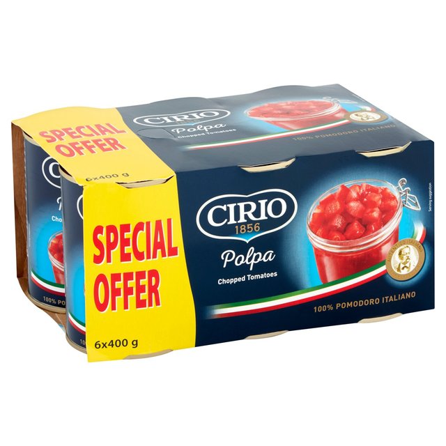 Cirio Italian Chopped Tomatoes 6 x 400g Botiga