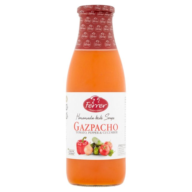 Ferrer Tomato Pepper & Cucumber Gazpacho Soup 745g Botiga