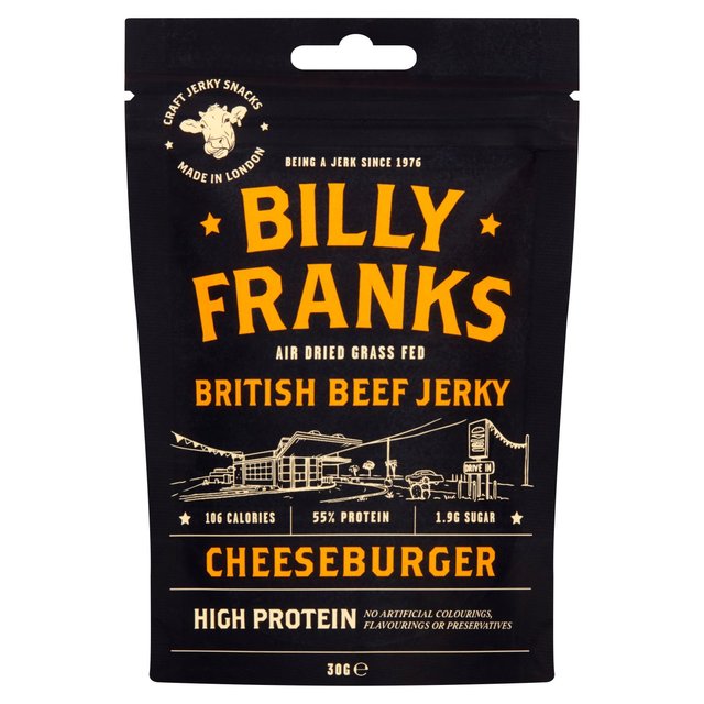 Billy Franks Cheeseburger Beef Jerky 30g Botiga