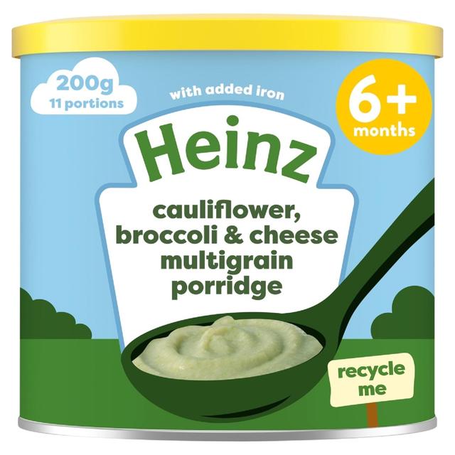 Heinz 6+mth First Steps Multigrain, Cauliflower, Broccoli & Cheese Porridge 200g Botiga