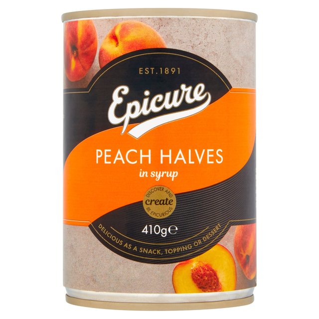 Epicure Peach Halves in Syrup 410g Botiga