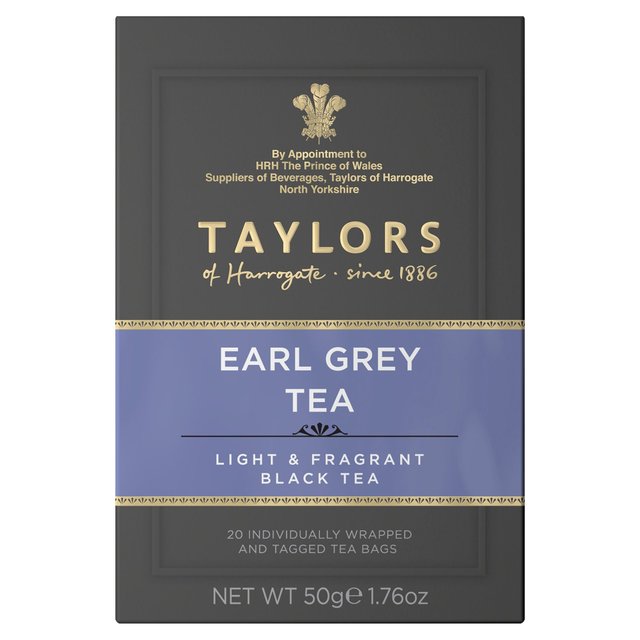 Taylors Earl Grey Teabags 20 per pack Botiga