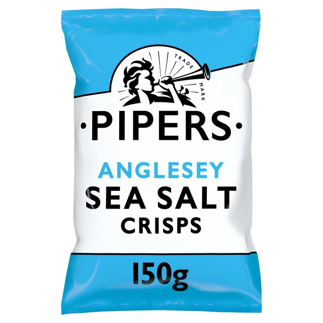 Pipers Anglesey Sea Salt Sharing Bag Crisps 150g Botiga