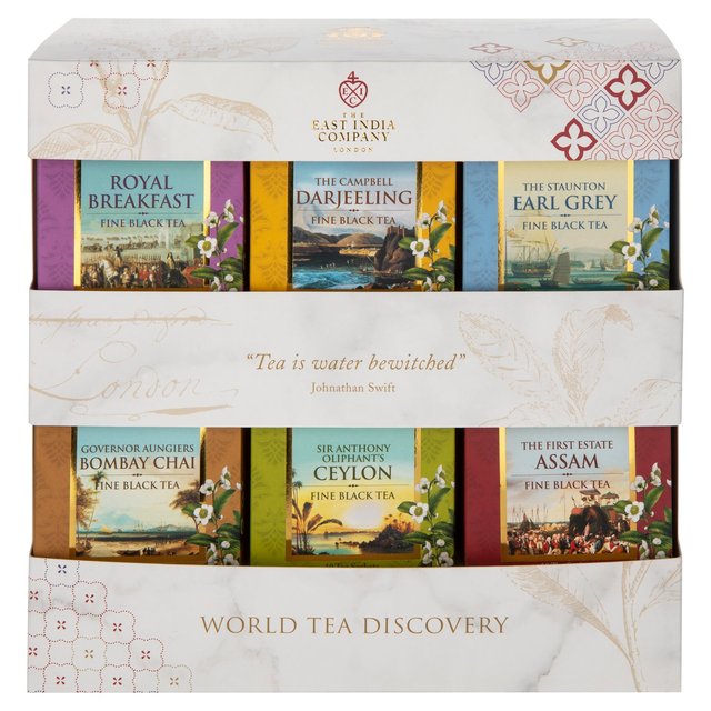 The East India Company World Tea Discovery Black Teabag Selection box 60 per pack Botiga