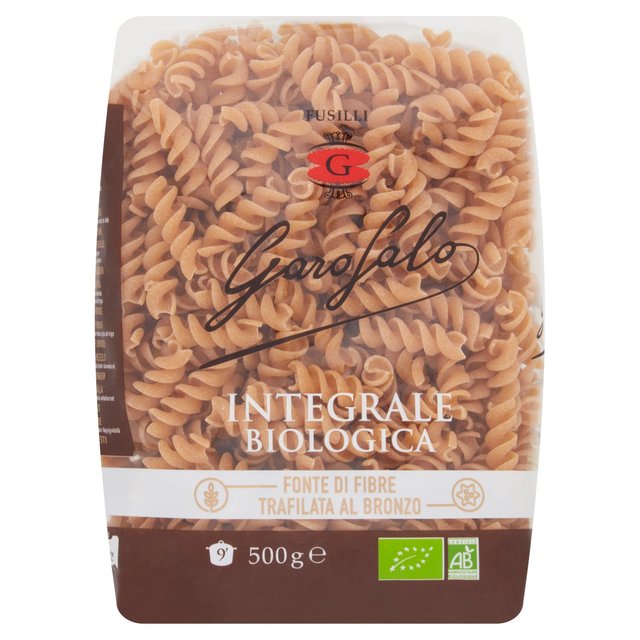 Garofalo Organic Whole Wheat Fusilli Dry Pasta 500g Botiga