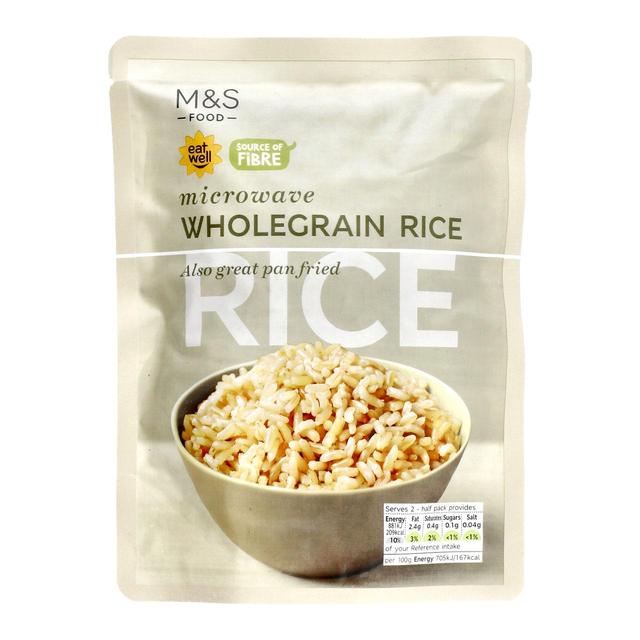 M&S Microwave Wholegrain Rice 250g Botiga